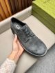 Gucci Man Grey Calfskin Business Leather Shoes 042879 (7)_th.jpg